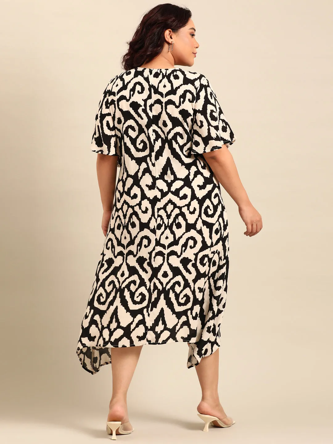 Abstract Print Aline Dress