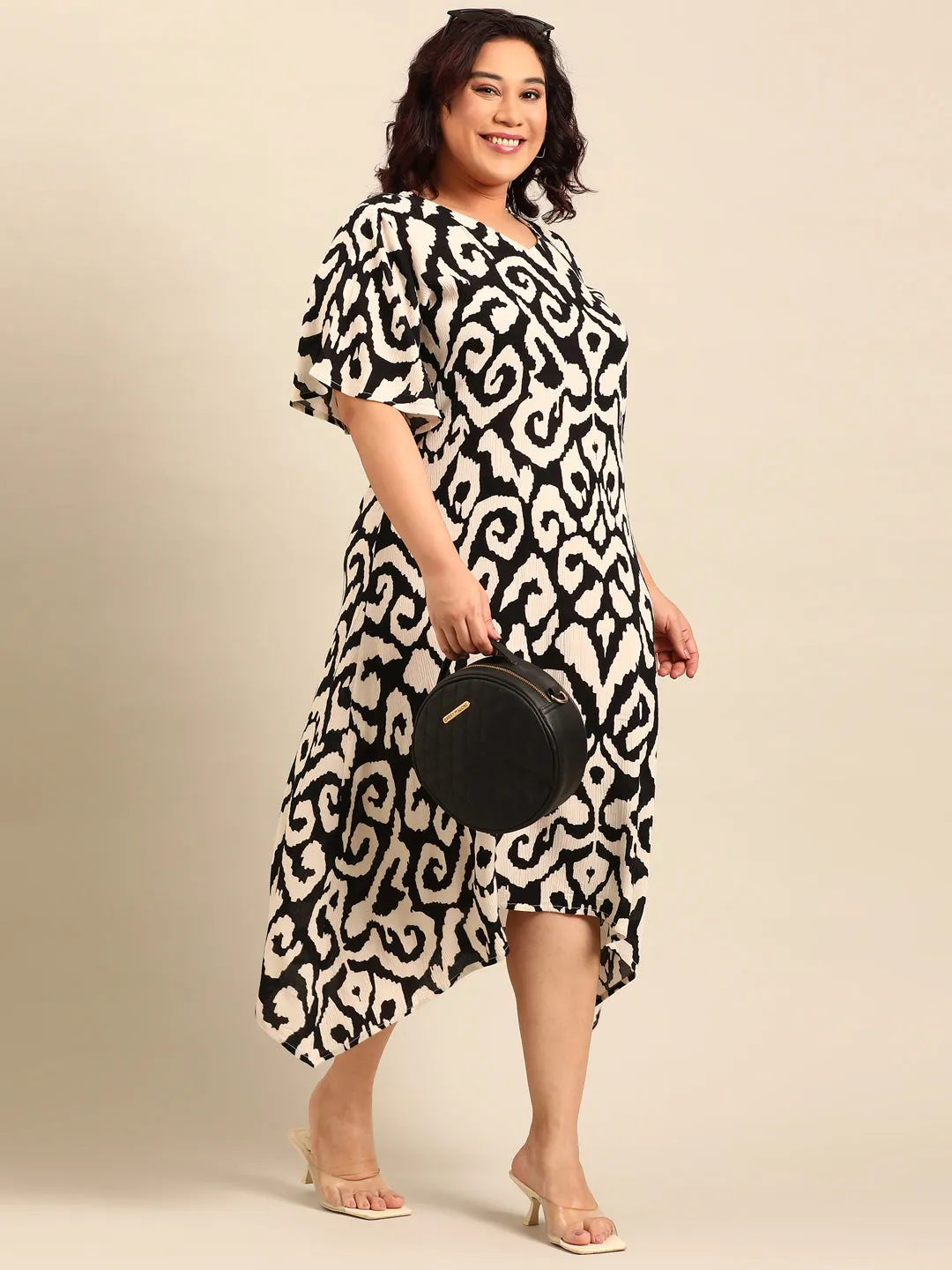 Abstract Print Aline Dress