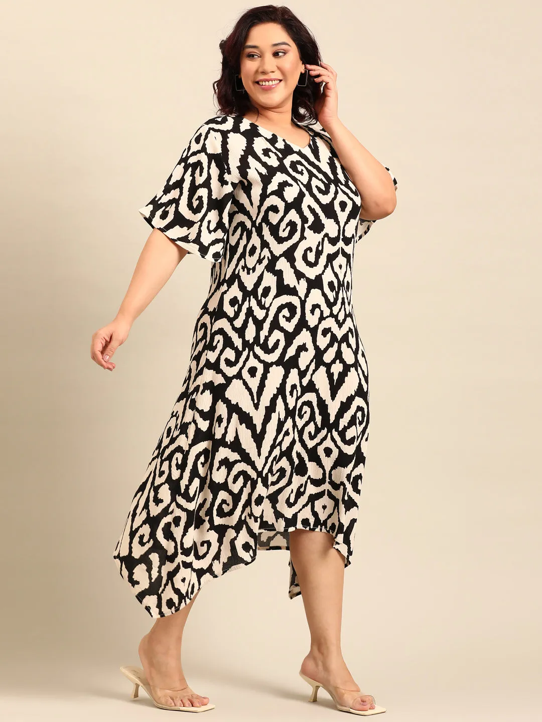 Abstract Print Aline Dress