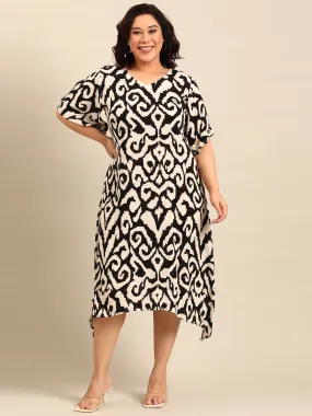 Abstract Print Aline Dress