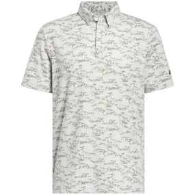 adidas Go-To Print Polo Shirt - White