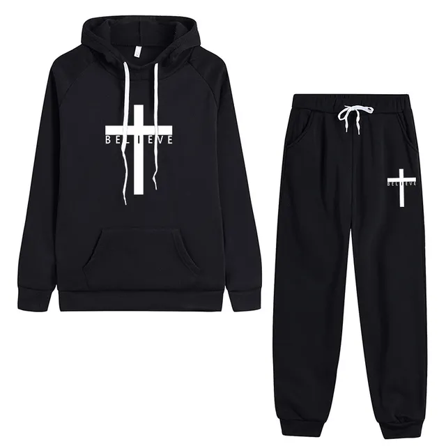 'Believe' Christian Cross Tracksuit Set