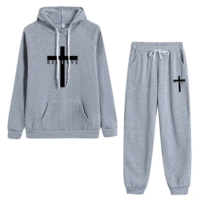 'Believe' Christian Cross Tracksuit Set