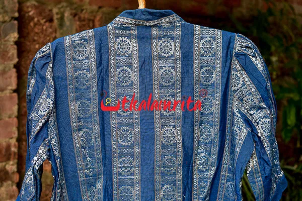 Blue Konark Wheel (Ladies' Kurti)