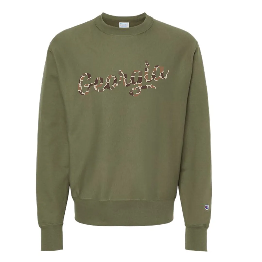 Camo Script Sweatshirt