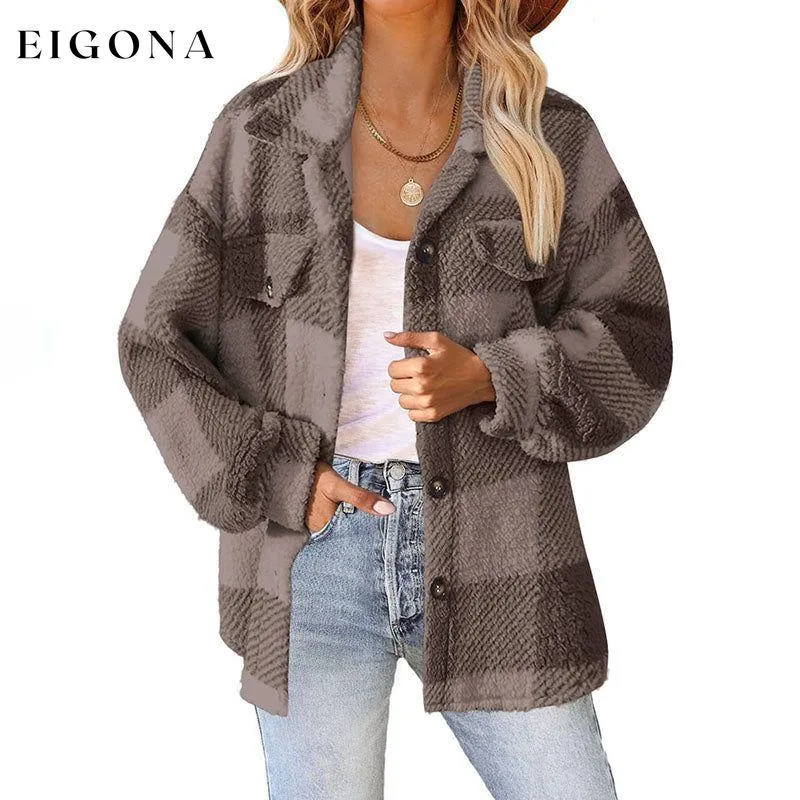 Casual Warm Plaid Coat