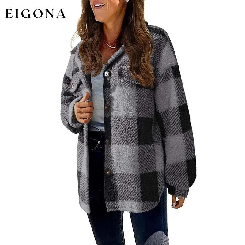 Casual Warm Plaid Coat