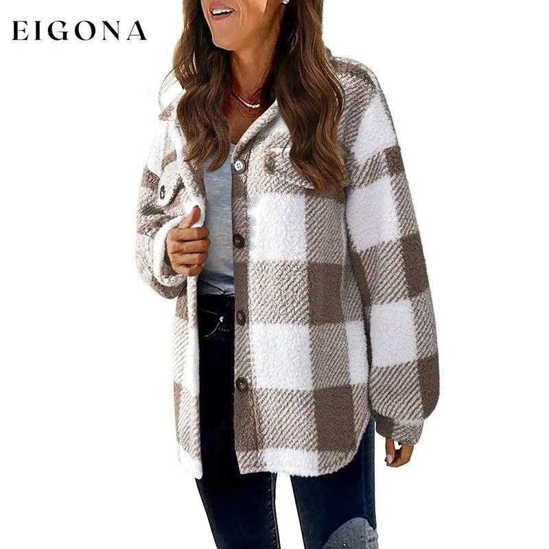 Casual Warm Plaid Coat