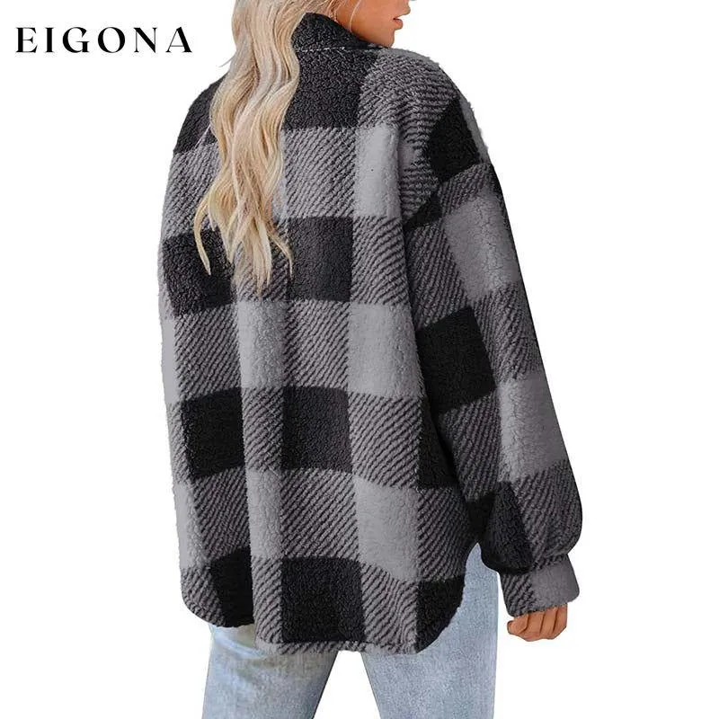 Casual Warm Plaid Coat