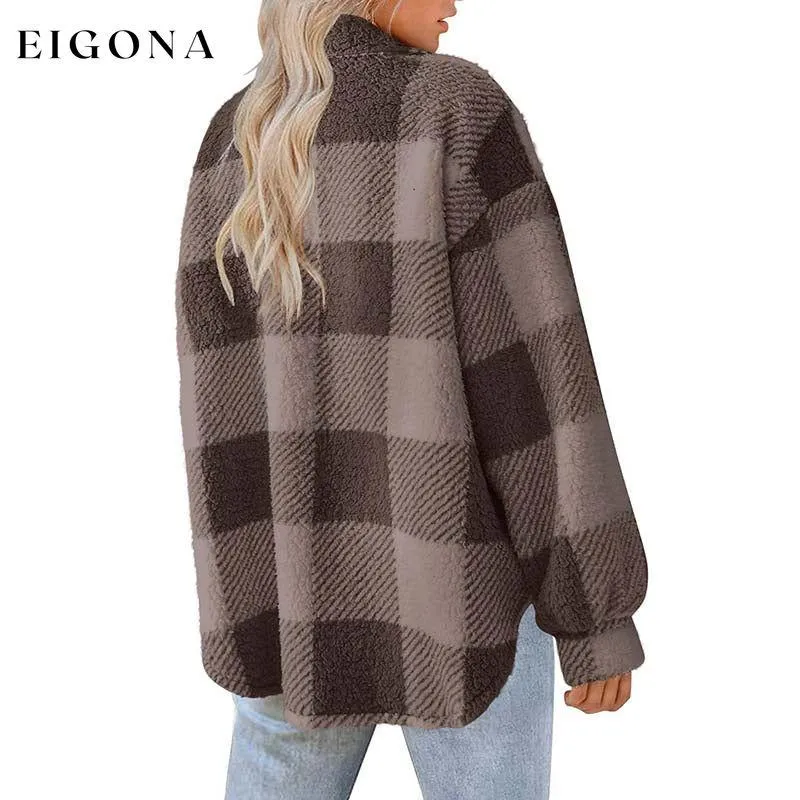 Casual Warm Plaid Coat