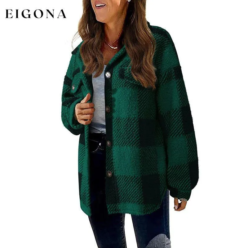 Casual Warm Plaid Coat