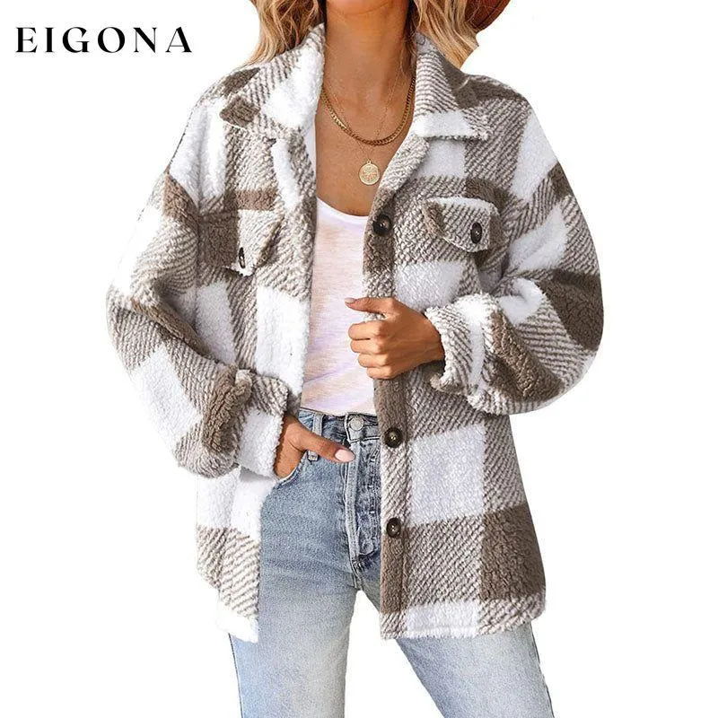 Casual Warm Plaid Coat