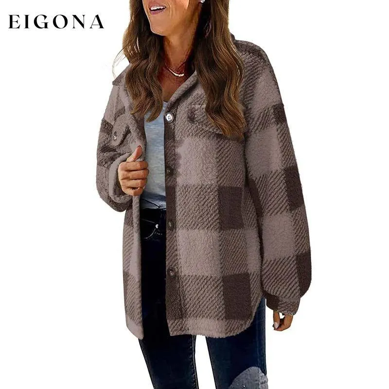 Casual Warm Plaid Coat