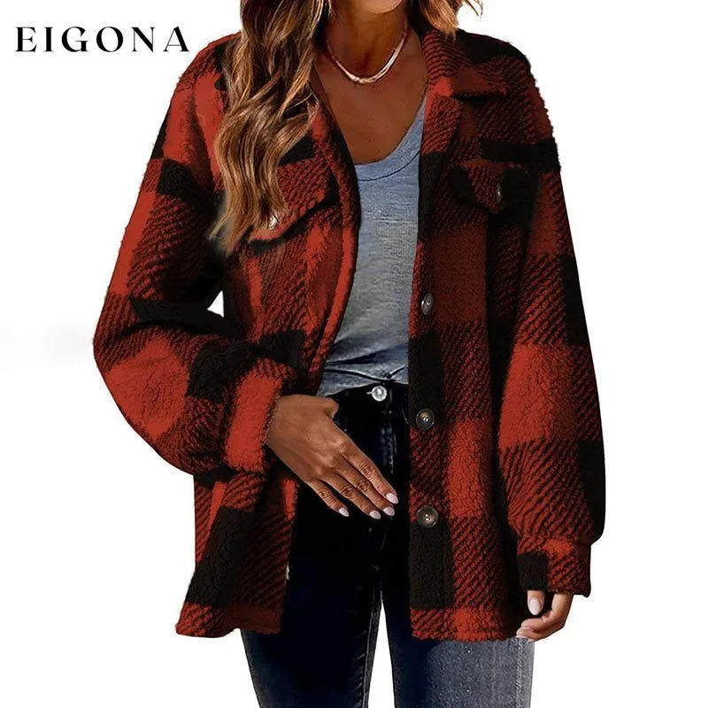 Casual Warm Plaid Coat