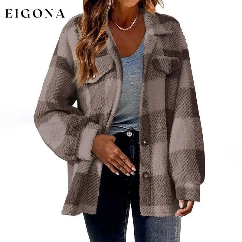 Casual Warm Plaid Coat