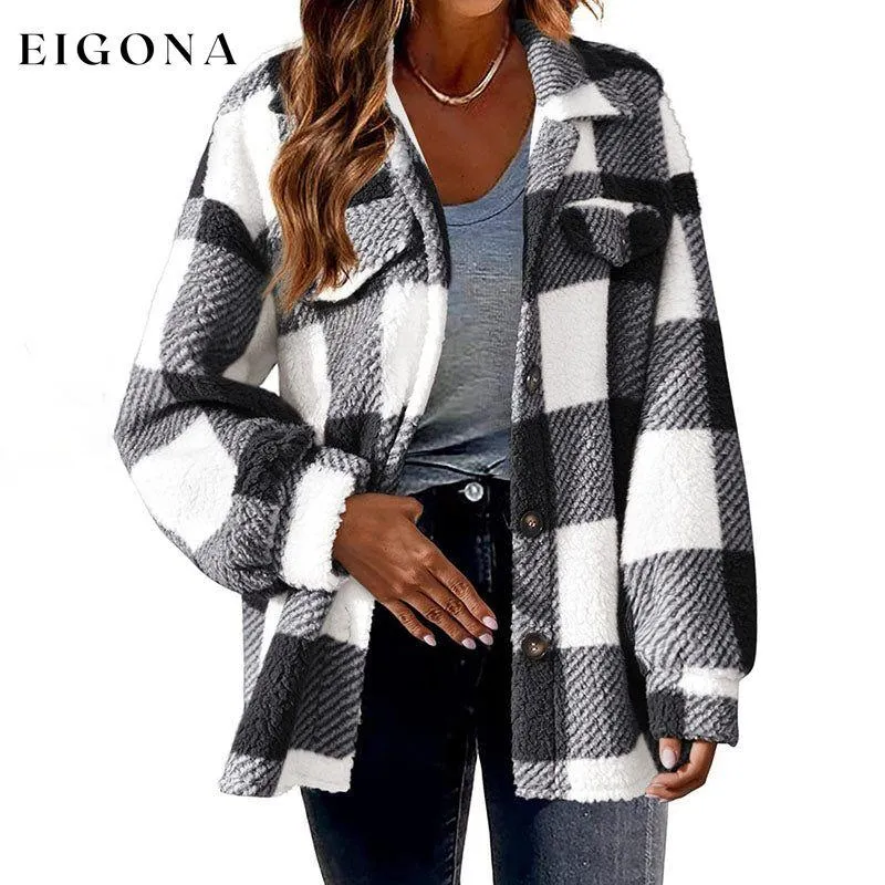 Casual Warm Plaid Coat