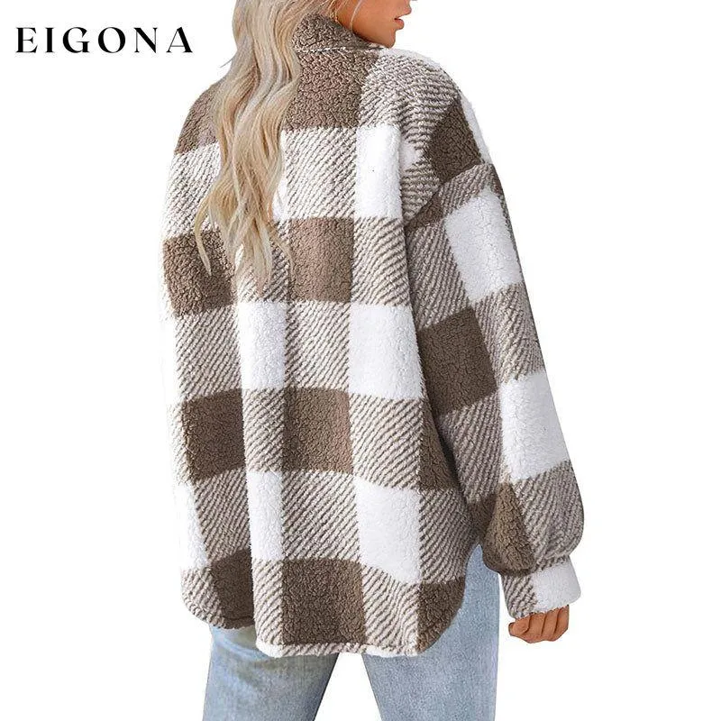 Casual Warm Plaid Coat