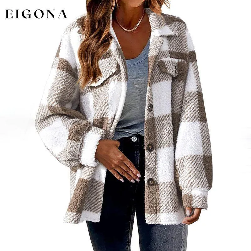 Casual Warm Plaid Coat