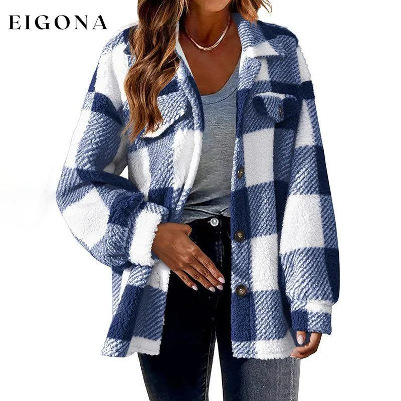 Casual Warm Plaid Coat