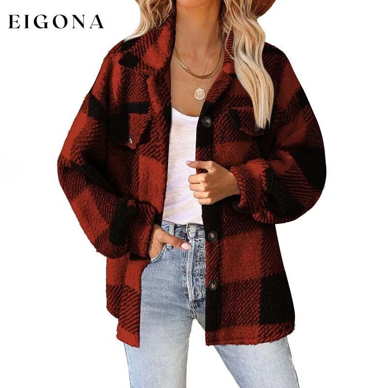 Casual Warm Plaid Coat