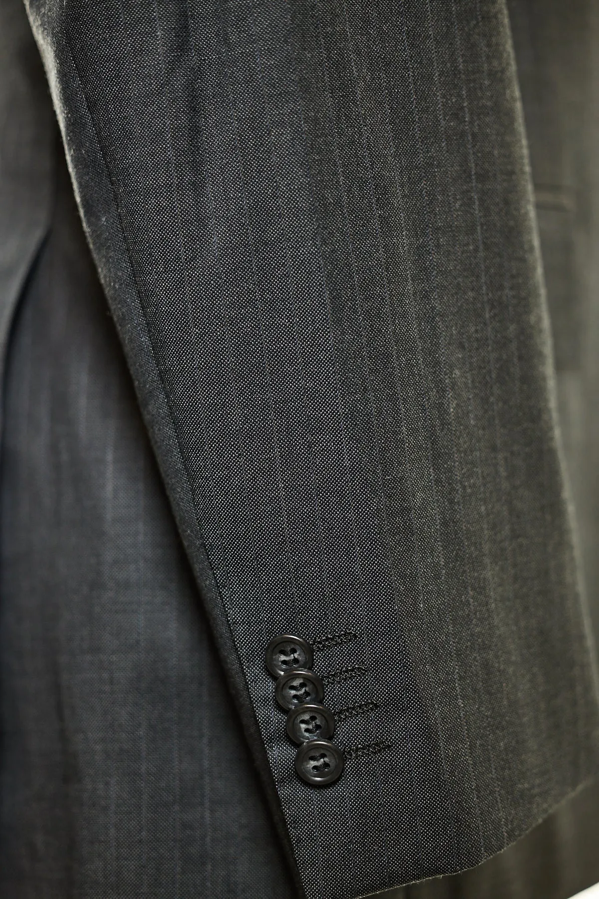 Classic Fit Grey on Grey Pinstripe Sport Jacket ST-423