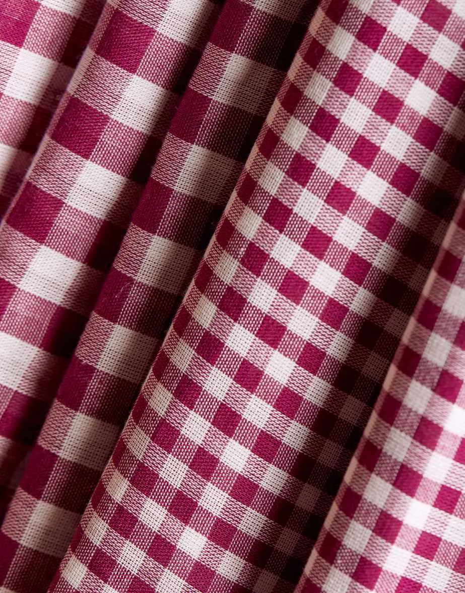 Dahlia Double Sided Gingham Cotton Double Gauze, Atelier  Brunette