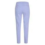 Geometric Wave Slim Leg Trousers