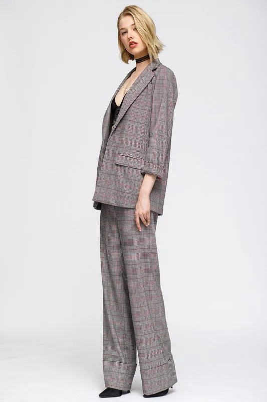 Glen Plaid Blazer