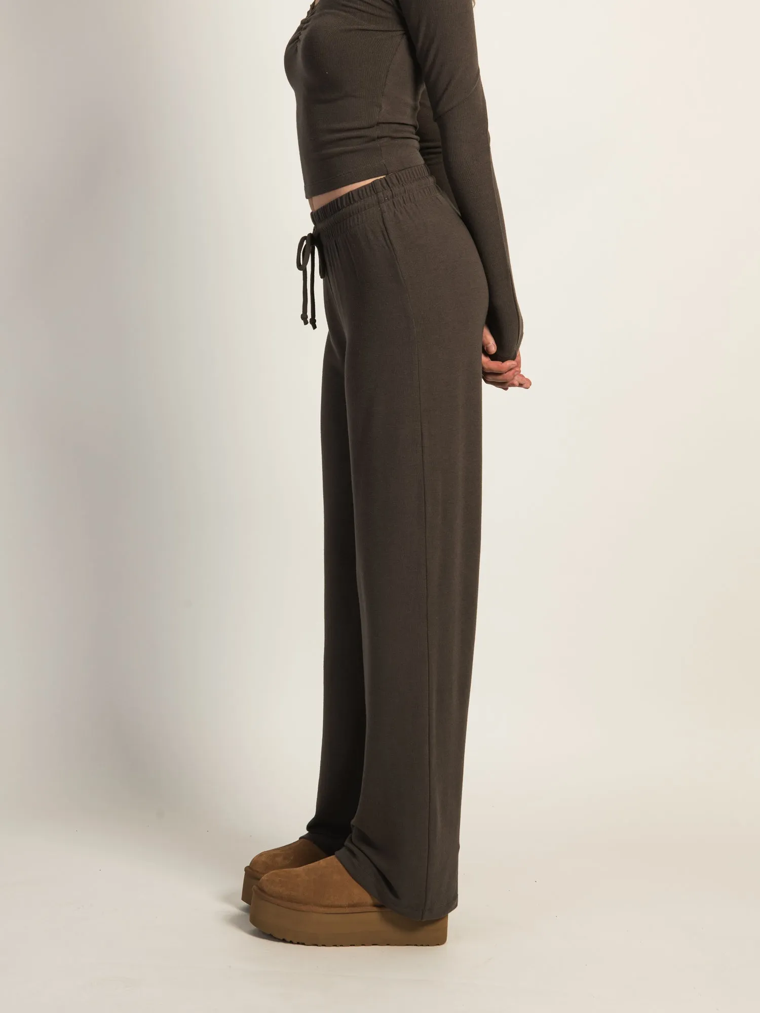 HARLOW MOLLY LOUNGE PANT - CHARCOAL