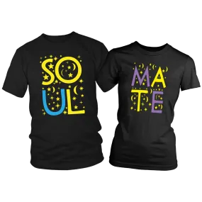 His and Hers Matching COUPLES SOUL MATE T-Shirts