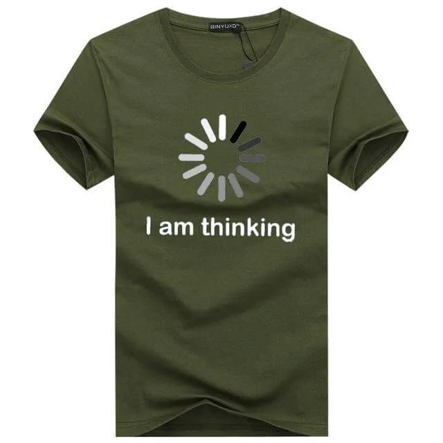 I am thinking Funny Tshirt