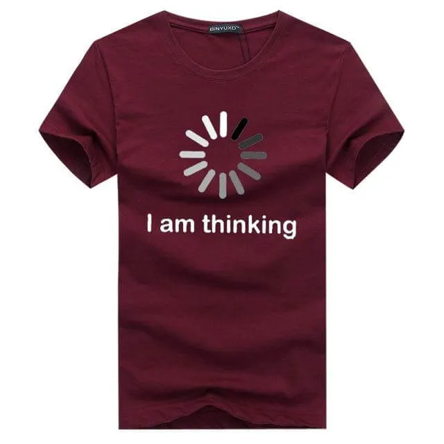 I am thinking Funny Tshirt