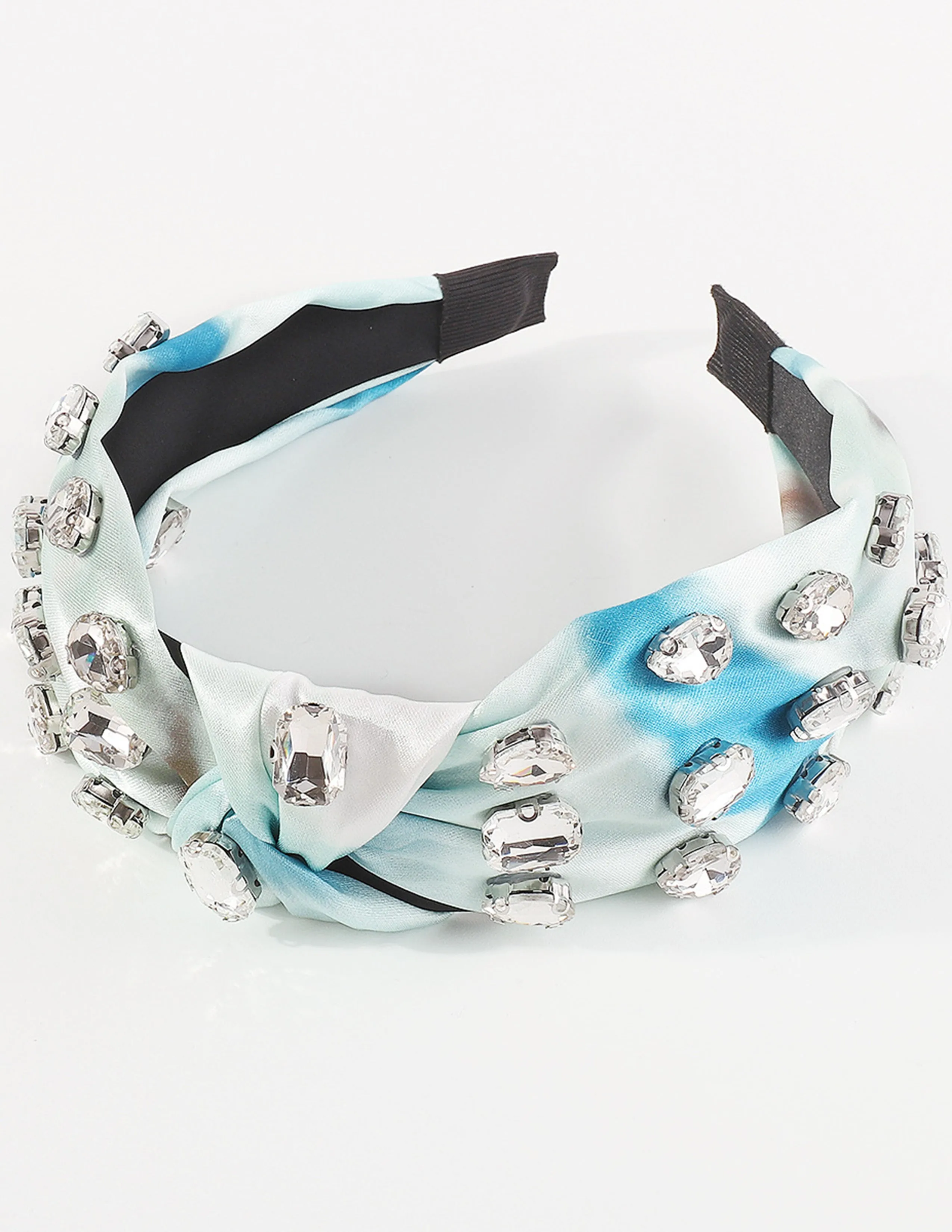 Knotted Tie-Dye Rhinestone Headband