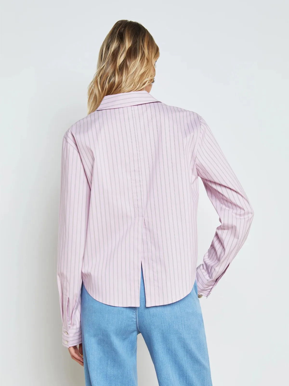 L'Agence Cosette Striped Button-Down Shirt