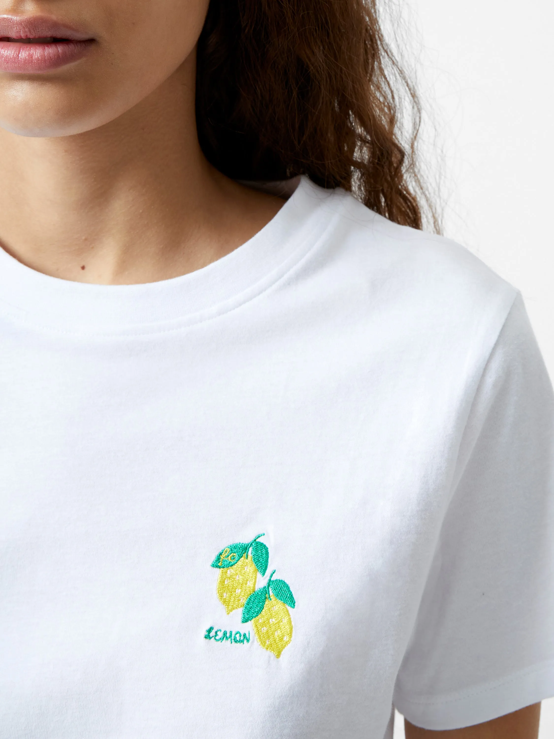 Lemon Embroidered T-Shirt