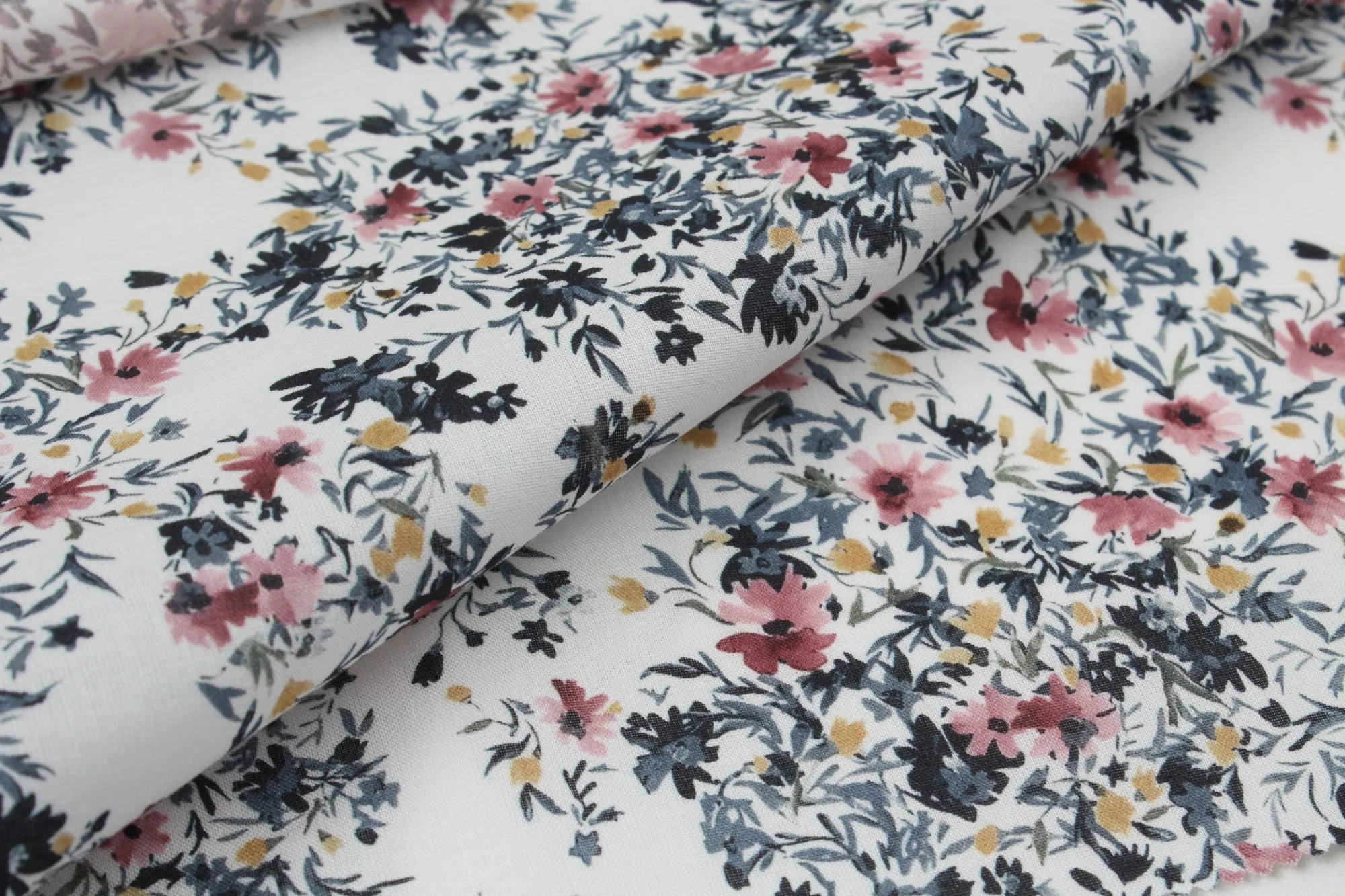 Light Cotton Voile  - Floral Digital Print - 4 Variants Available