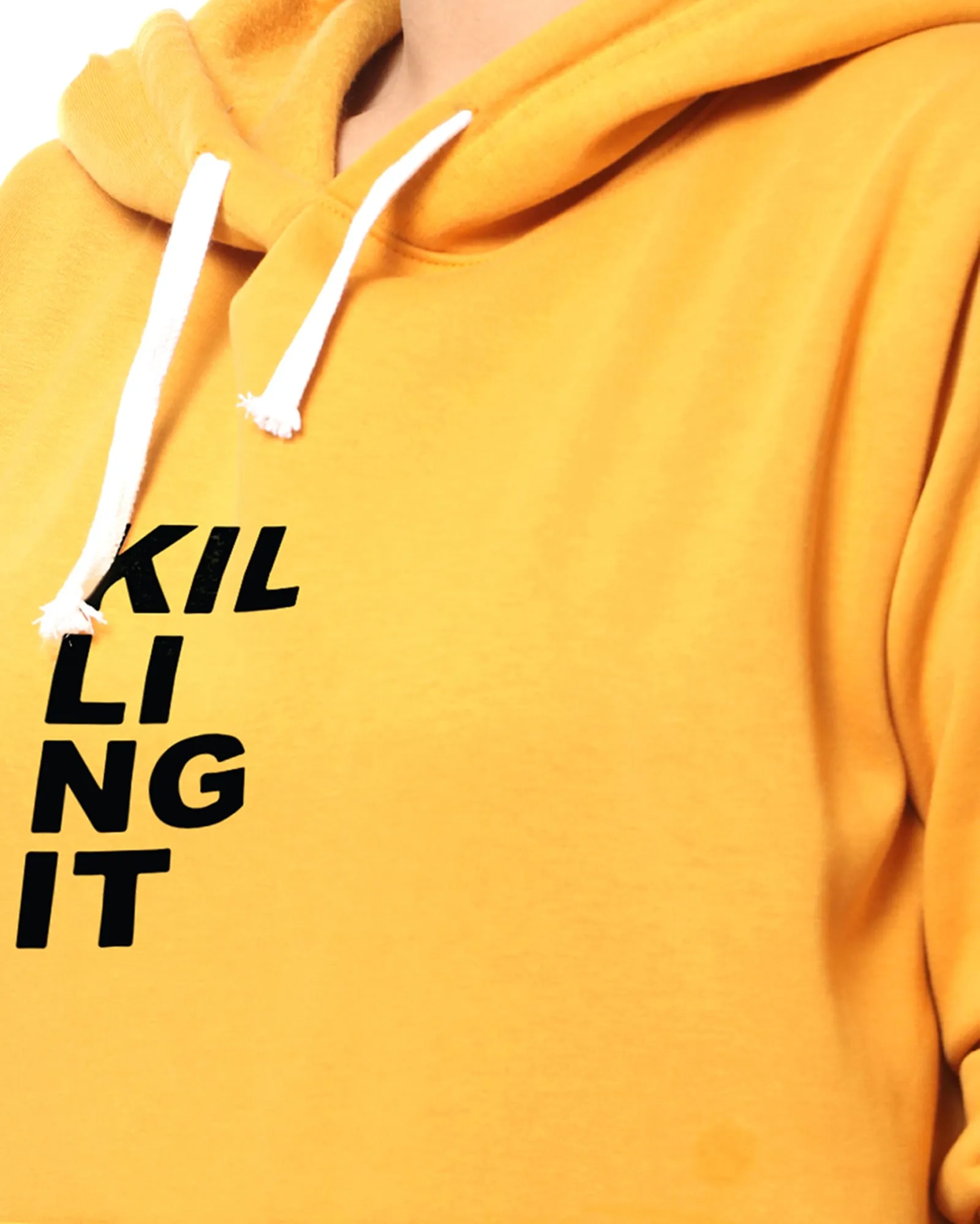 Mustard "Killing It" Text Printed Sweatshirt | Mustard