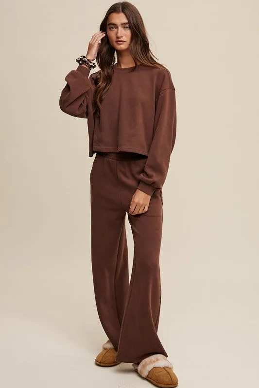 Relaxed Days Knit Sweater and Pants Set