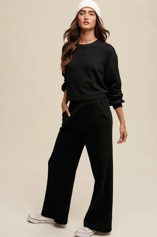 Relaxed Days Knit Sweater and Pants Set