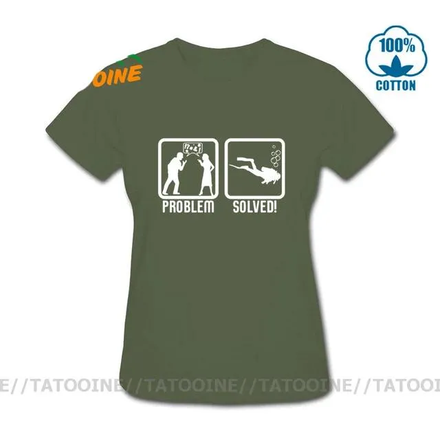 Scuba diving T-Shirt for Women | Scuba Diving, Problem Solved