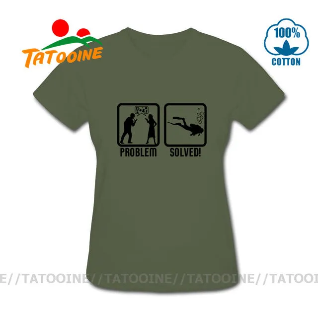 Scuba diving T-Shirt for Women | Scuba Diving, Problem Solved