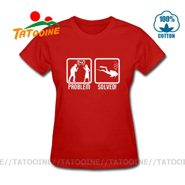 Scuba diving T-Shirt for Women | Scuba Diving, Problem Solved