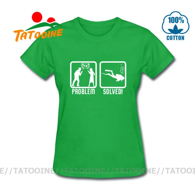 Scuba diving T-Shirt for Women | Scuba Diving, Problem Solved