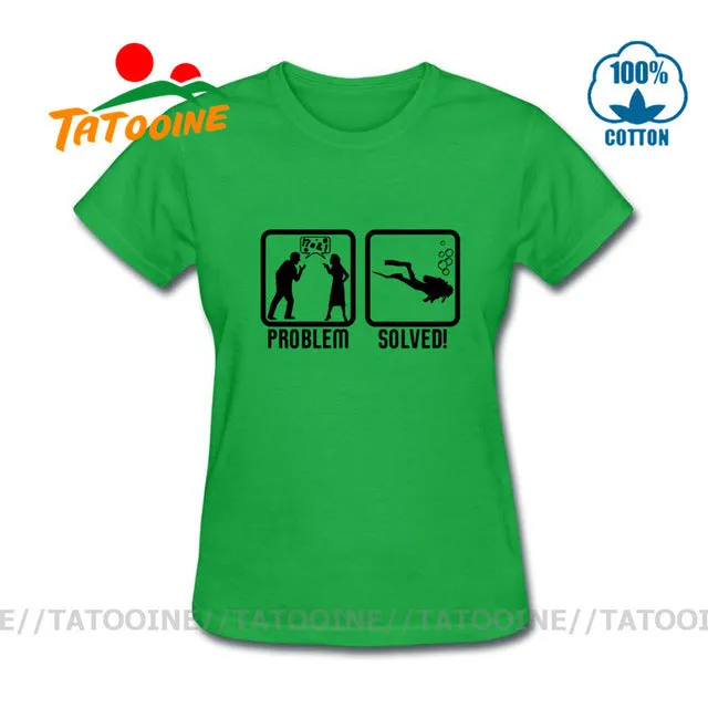 Scuba diving T-Shirt for Women | Scuba Diving, Problem Solved