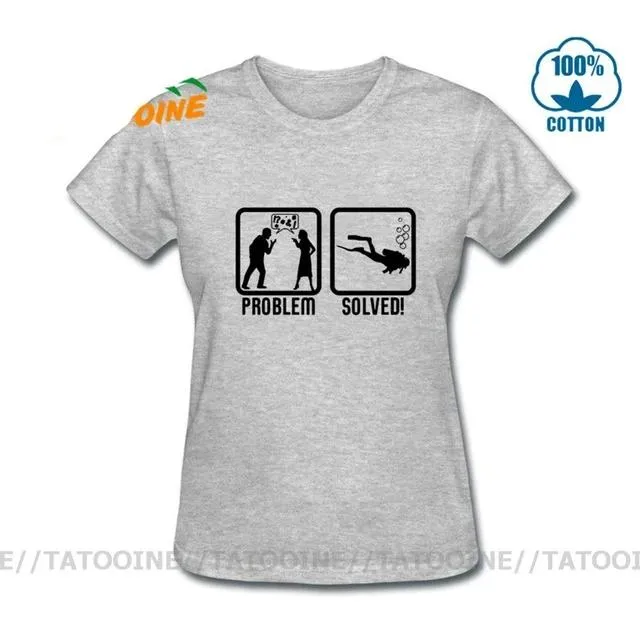 Scuba diving T-Shirt for Women | Scuba Diving, Problem Solved