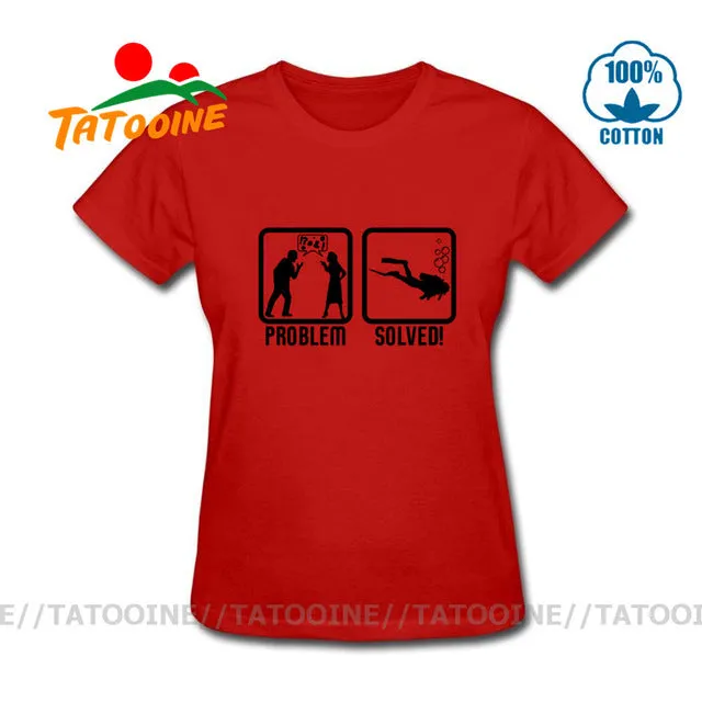 Scuba diving T-Shirt for Women | Scuba Diving, Problem Solved