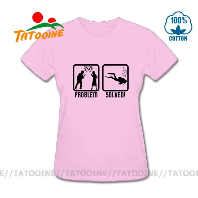 Scuba diving T-Shirt for Women | Scuba Diving, Problem Solved