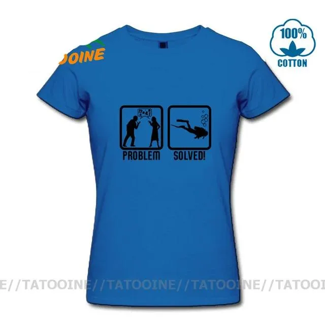 Scuba diving T-Shirt for Women | Scuba Diving, Problem Solved