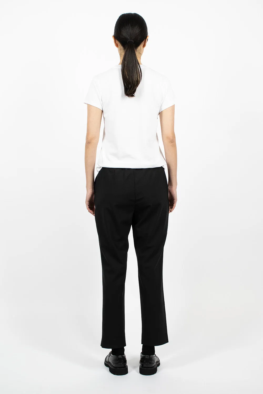 Slim Pull On Pants Black