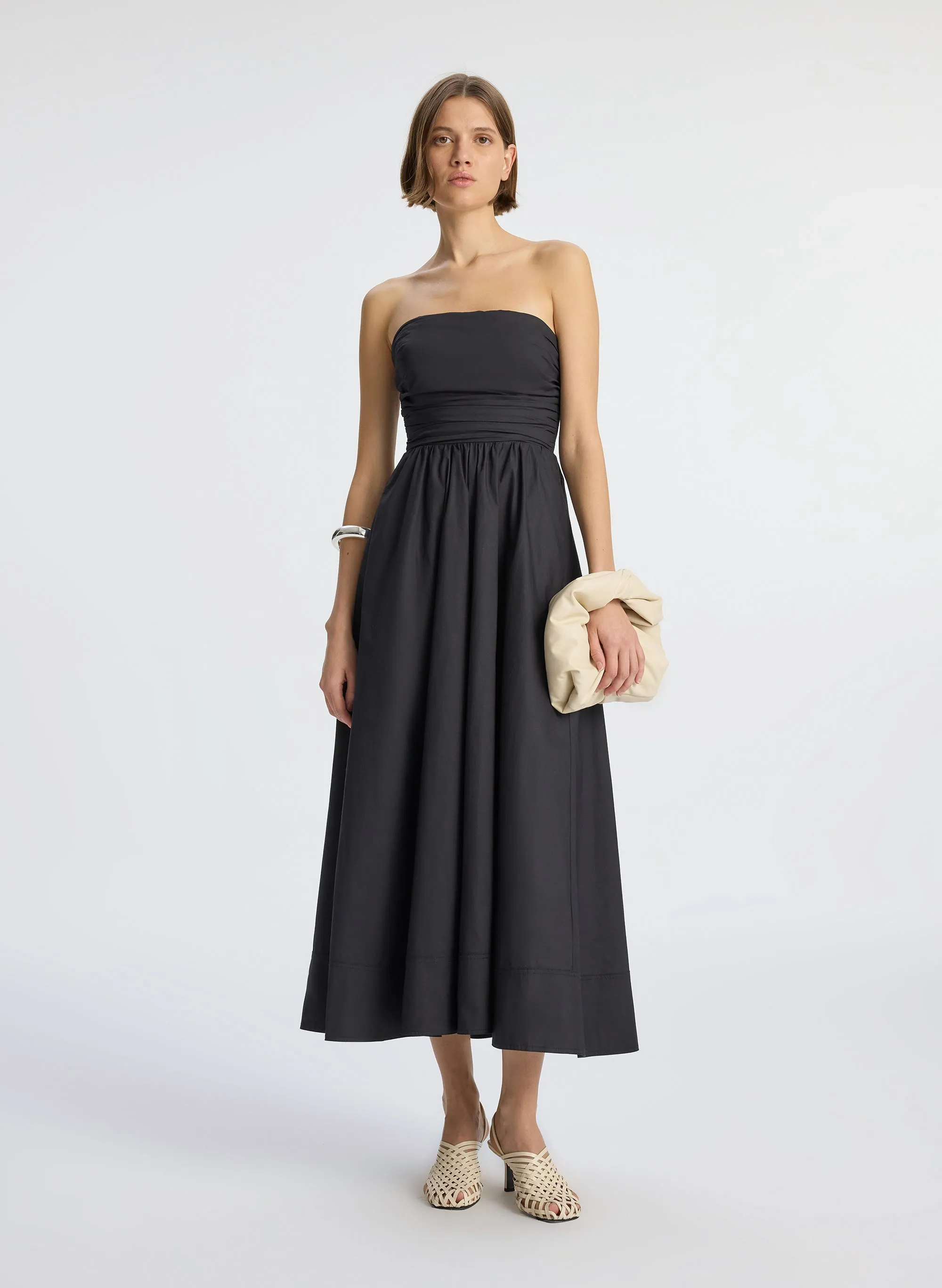 Tate Strapless Midi Dress